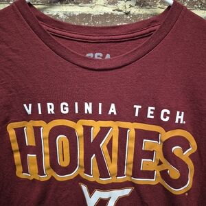 Virginia Tech Hokies T-Shirt VT Logo Maroon Men's Large